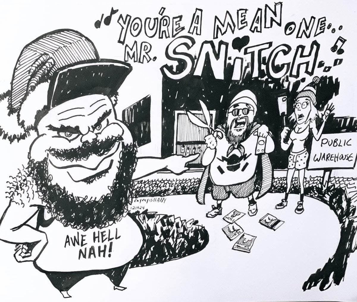 Cartoons, Comicsgate, Clippa — ink cartoon by Ray Patrick