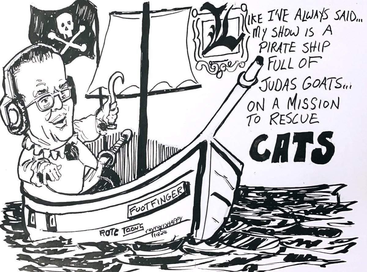 Cartoons, ROTC, Aaron Imholte — ink cartoon by Ray Patrick