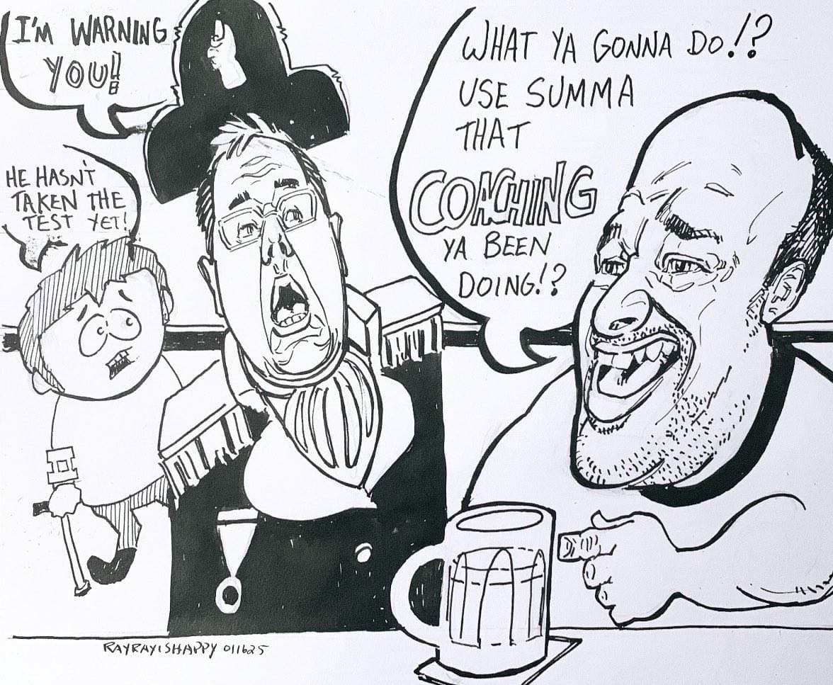 Cartoons, ROTC, Aaron Imholte — ink cartoon by Ray Patrick