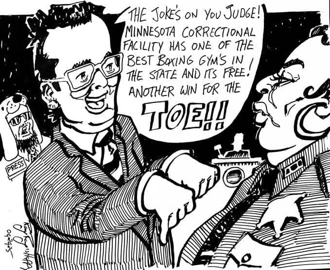 Cartoons, ROTC, Aaron Imholte — ink cartoon by Ray Patrick