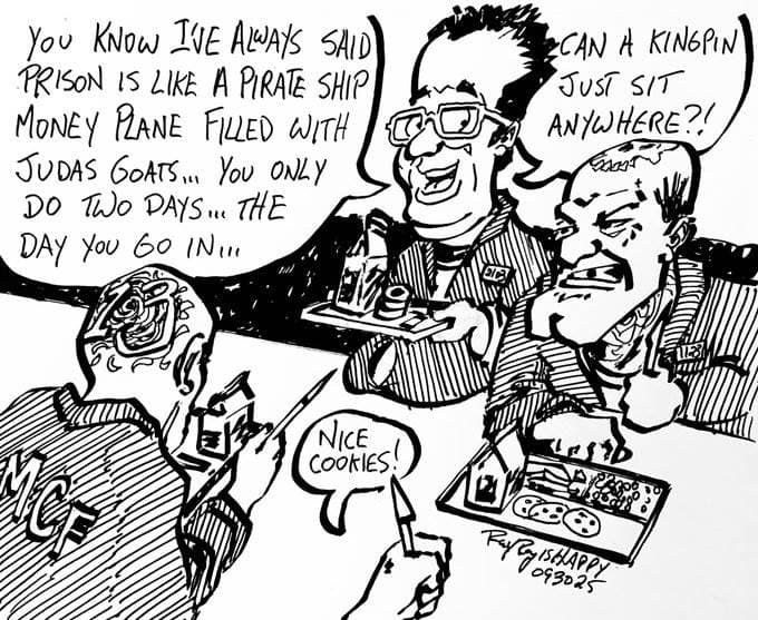 Cartoons, ROTC, Aaron Imholte — ink cartoon by Ray Patrick