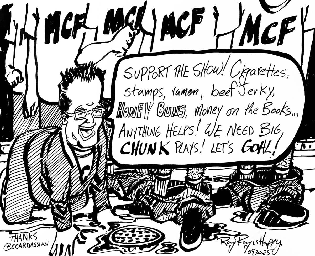 Cartoons, ROTC, Aaron Imholte — ink cartoon by Ray Patrick