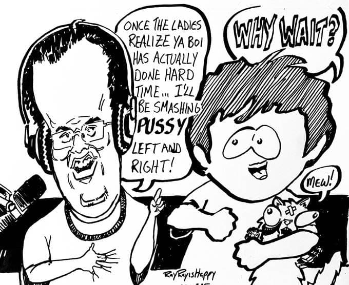 Cartoons, ROTC, Aaron Imholte — ink cartoon by Ray Patrick