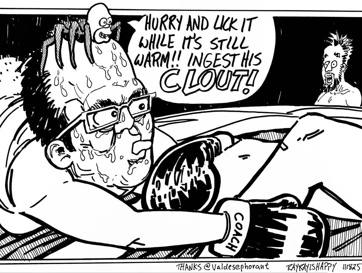 Cartoons, ROTC, Aaron Imholte — ink cartoon by Ray Patrick