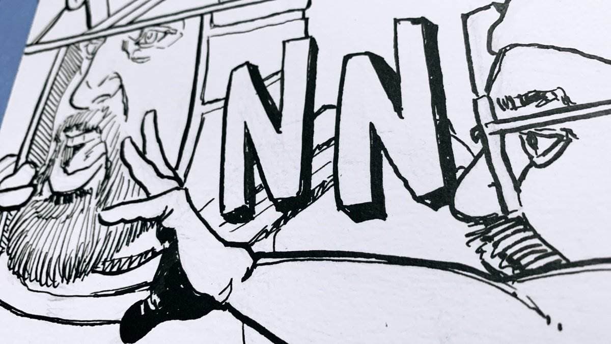 D Tractor, page 12 inks — Ethan and Clippa