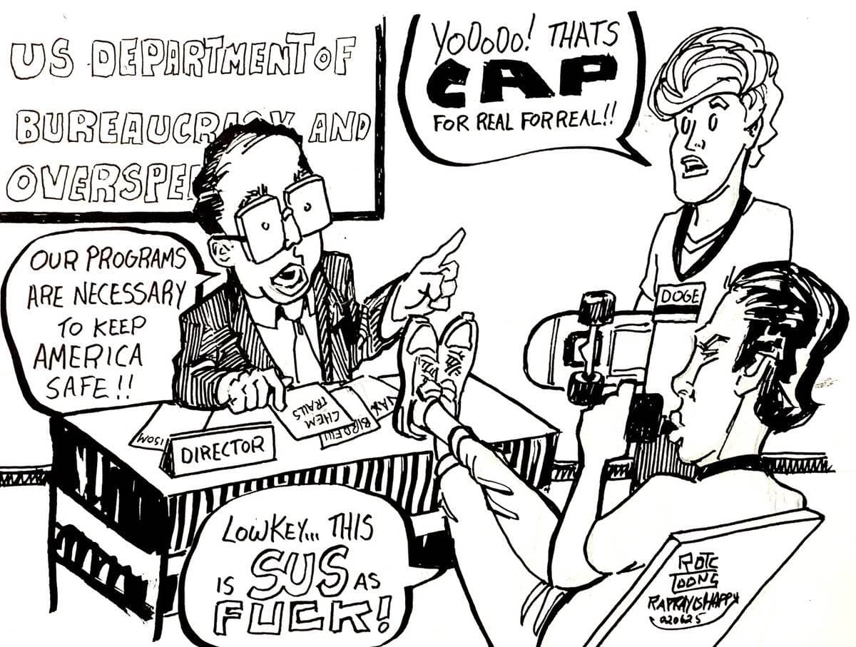 Department of bureaucracy and overspending