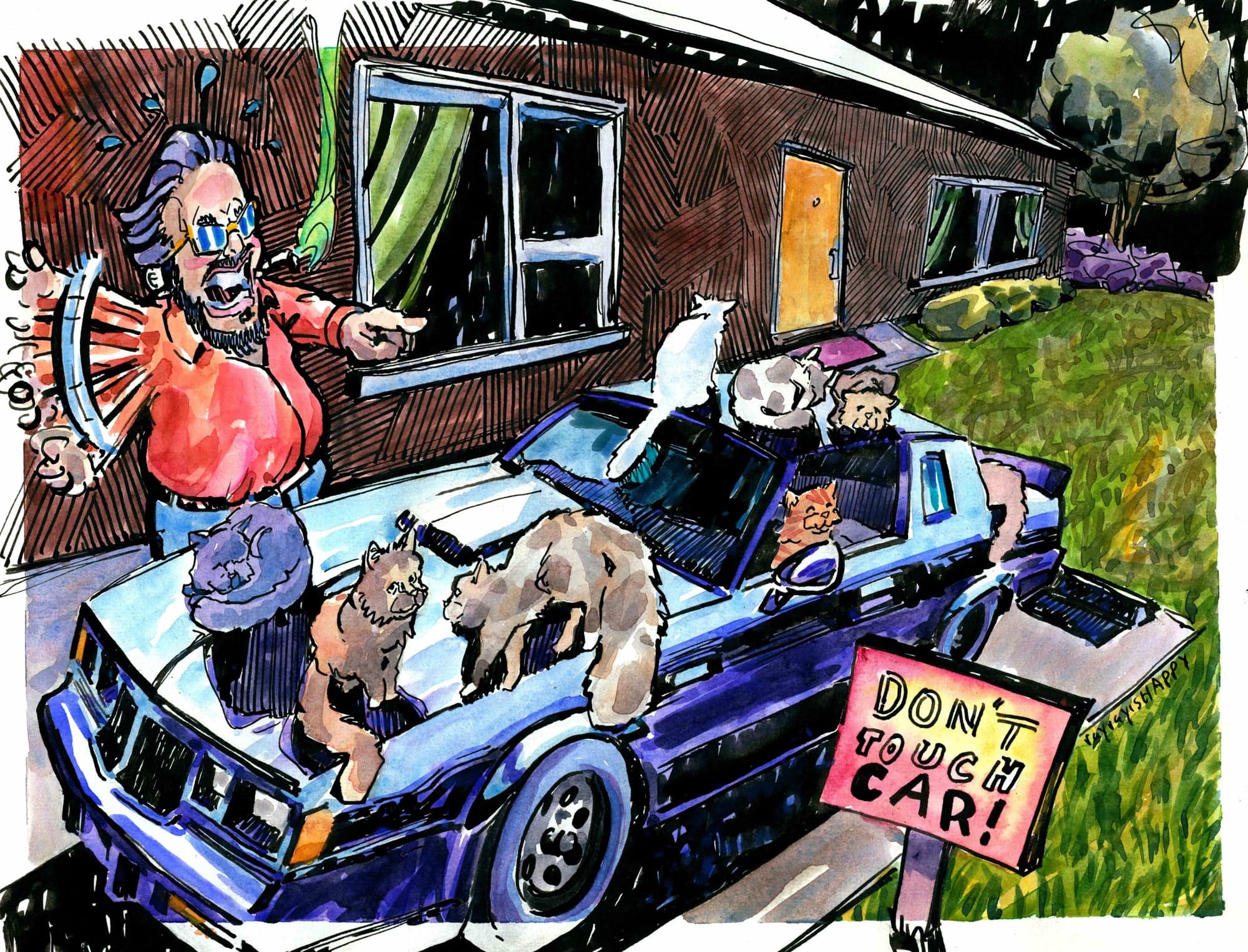Don't touch car