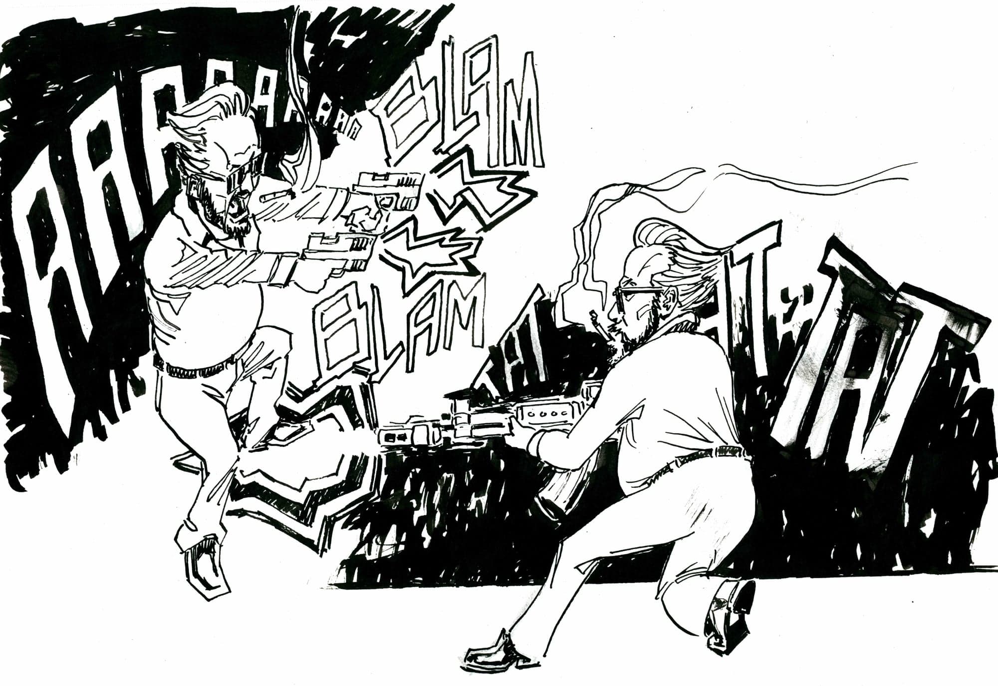 Running gunfight