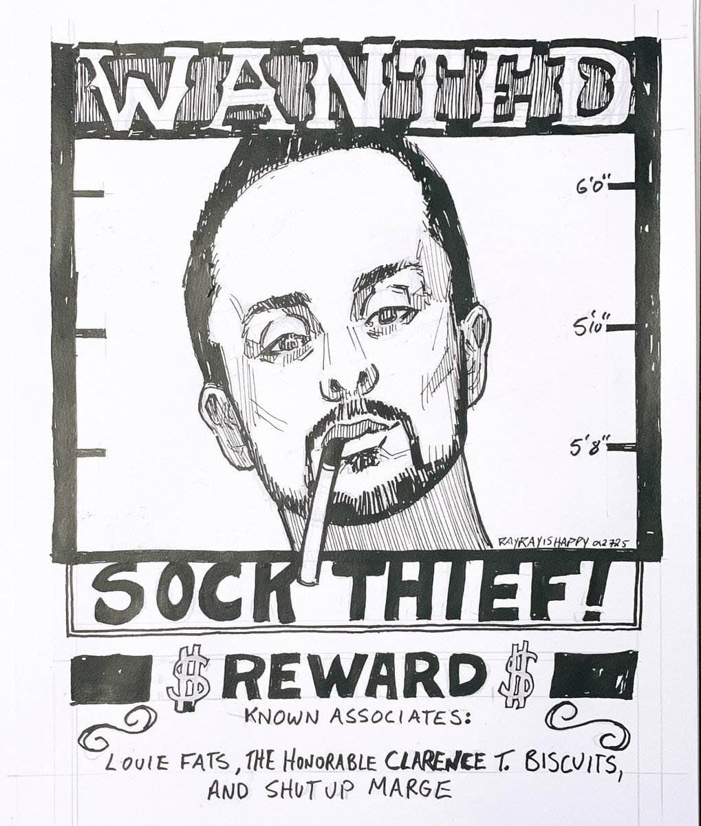 Wanted: sock thief