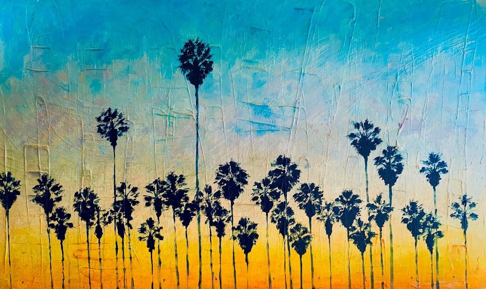 Amber Palms, 2026 — oil painting by Ray Patrick