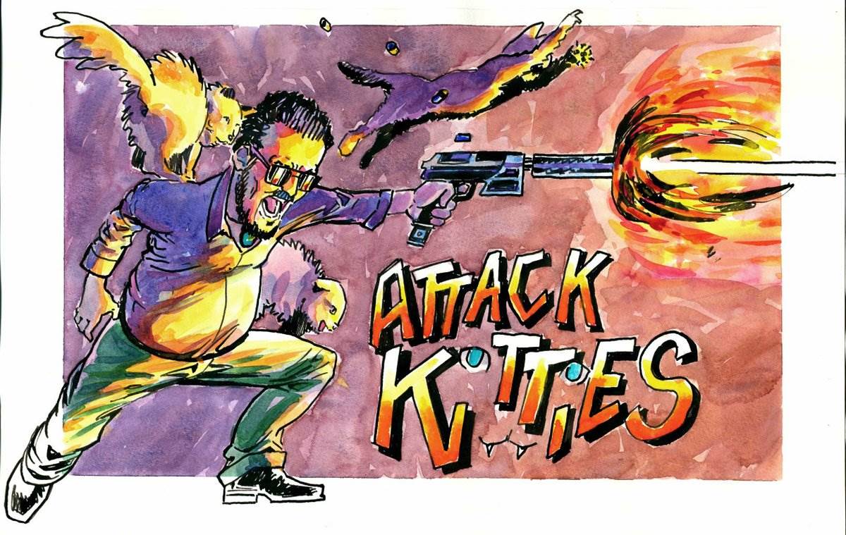 Attack Kitties, 2025 — cartoon by Ray Patrick