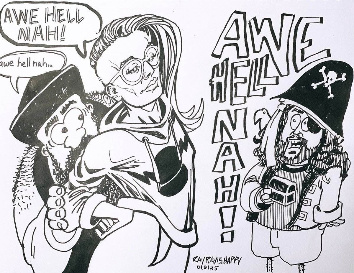 Cartoons, BPITU, Comicsgate — ink cartoon by Ray Patrick
