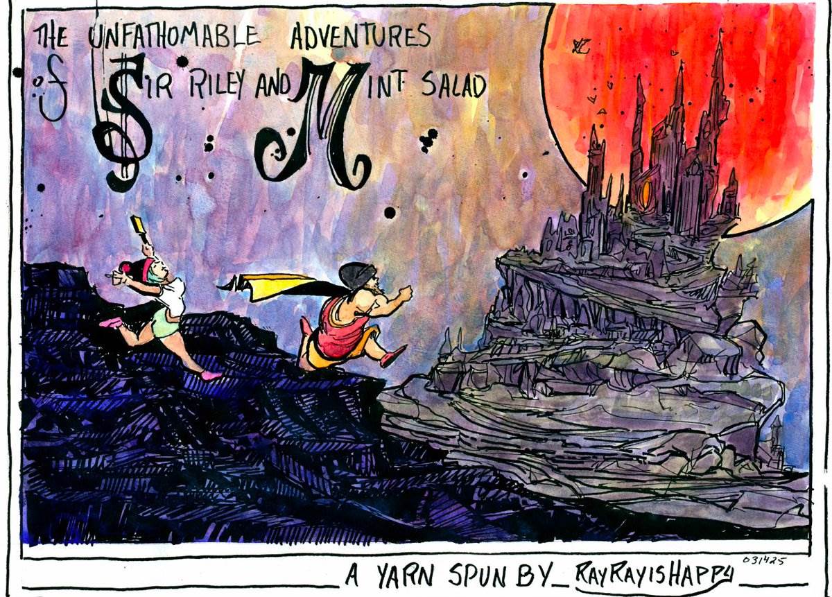 Cartoons, Clippa — ink cartoon by Ray Patrick