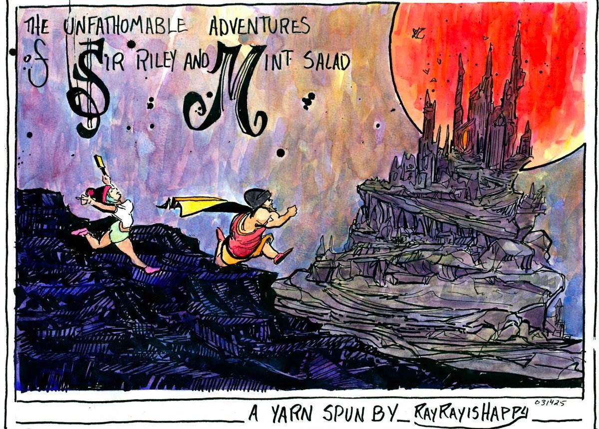 Cartoons, Clippa — ink cartoon by Ray Patrick