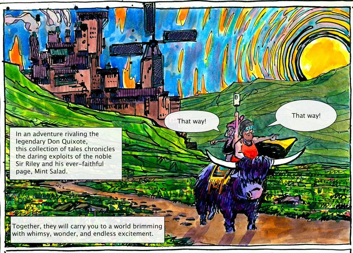 Cartoons, Clippa — watercolor cartoon by Ray Patrick