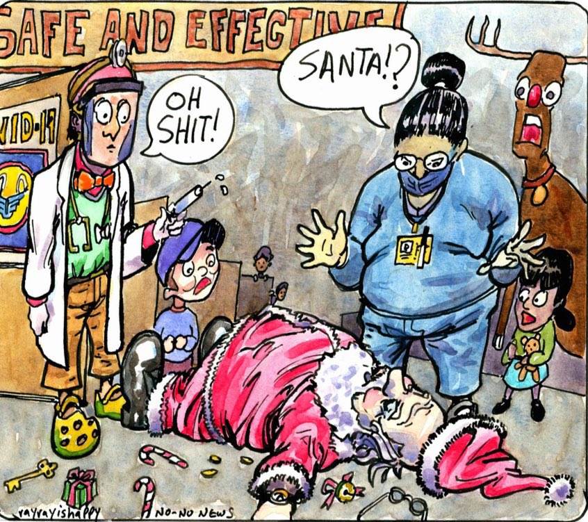 Cartoons — ink cartoon by Ray Patrick