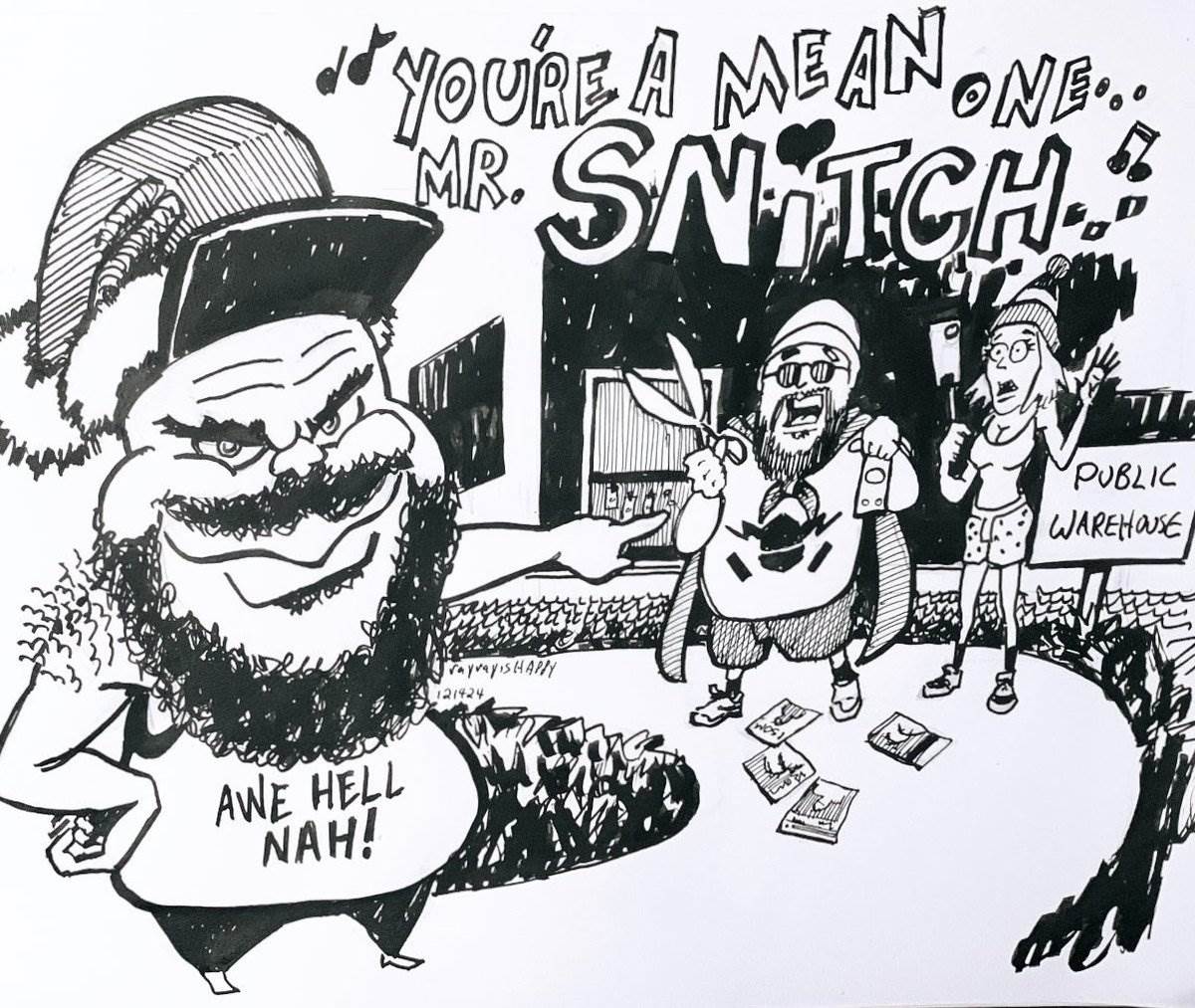 Cartoons, Comicsgate, Clippa — ink cartoon by Ray Patrick