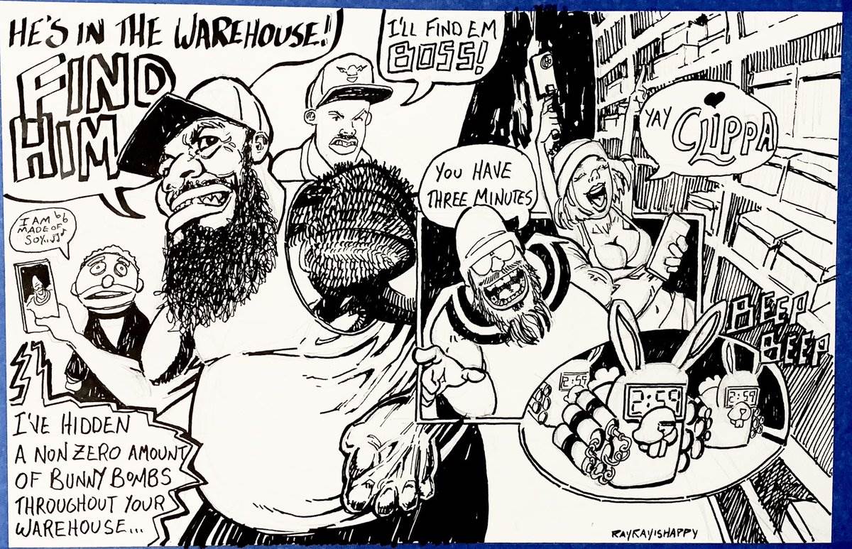 Cartoons, Comicsgate, Eric July — ink cartoon by Ray Patrick