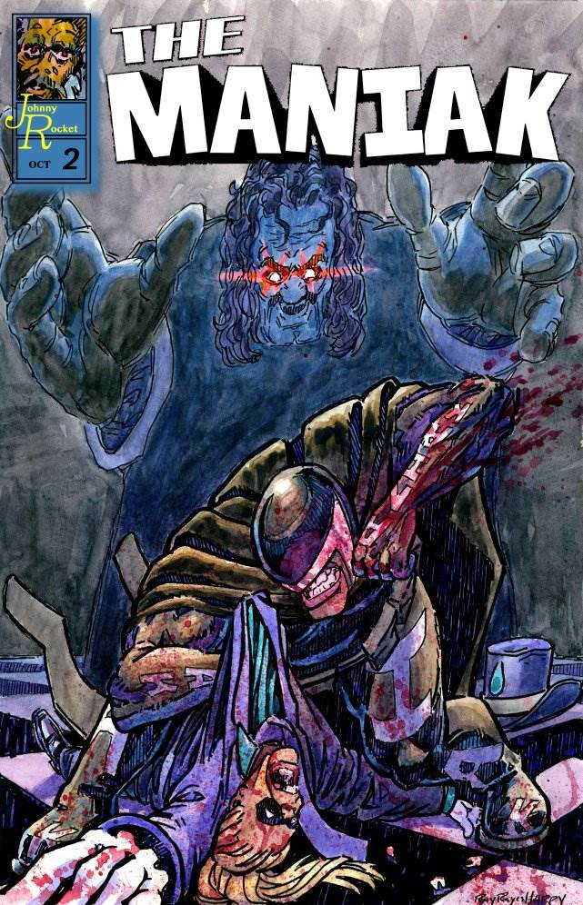 Comics, Comicsgate — watercolor cartoon by Ray Patrick