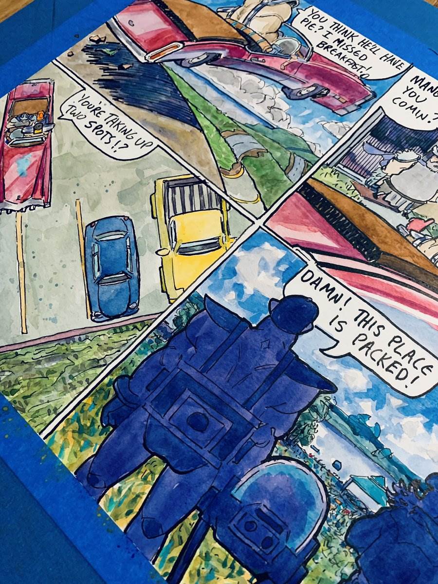 D Tractor, page 10 painted, 2024 — photograph by Ray Patrick