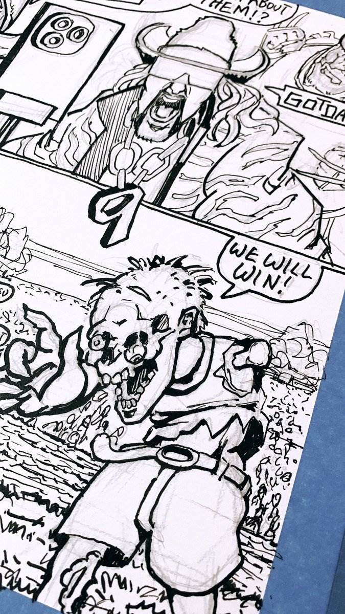 D Tractor, page 15 inks — we will win, 2024 — picture by Ray Patrick