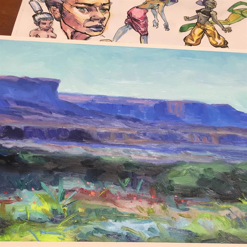 Landscapes, Desert — oil painting by Ray Patrick
