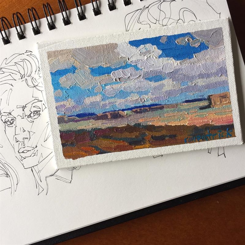 Landscapes, Desert — oil painting by Ray Patrick