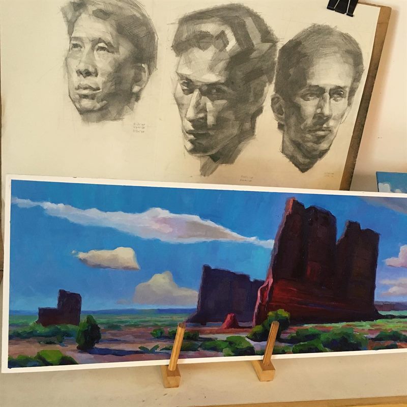 Landscapes, Desert — oil painting by Ray Patrick