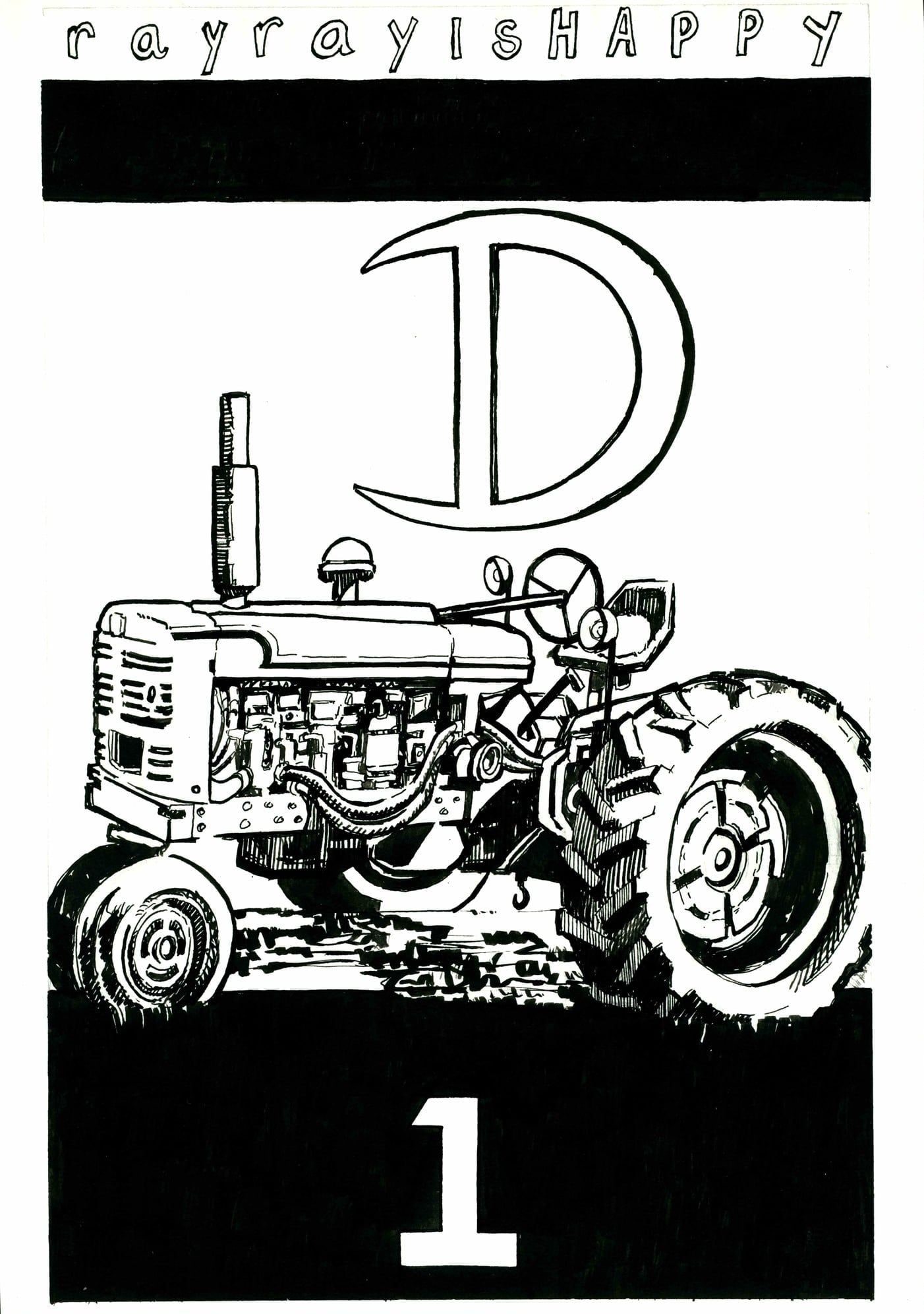 dtractorcover_11, 2026 — ink cartoon by Ray Patrick