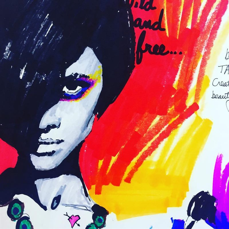 Portraits, Fashion — marker drawing by Ray Patrick