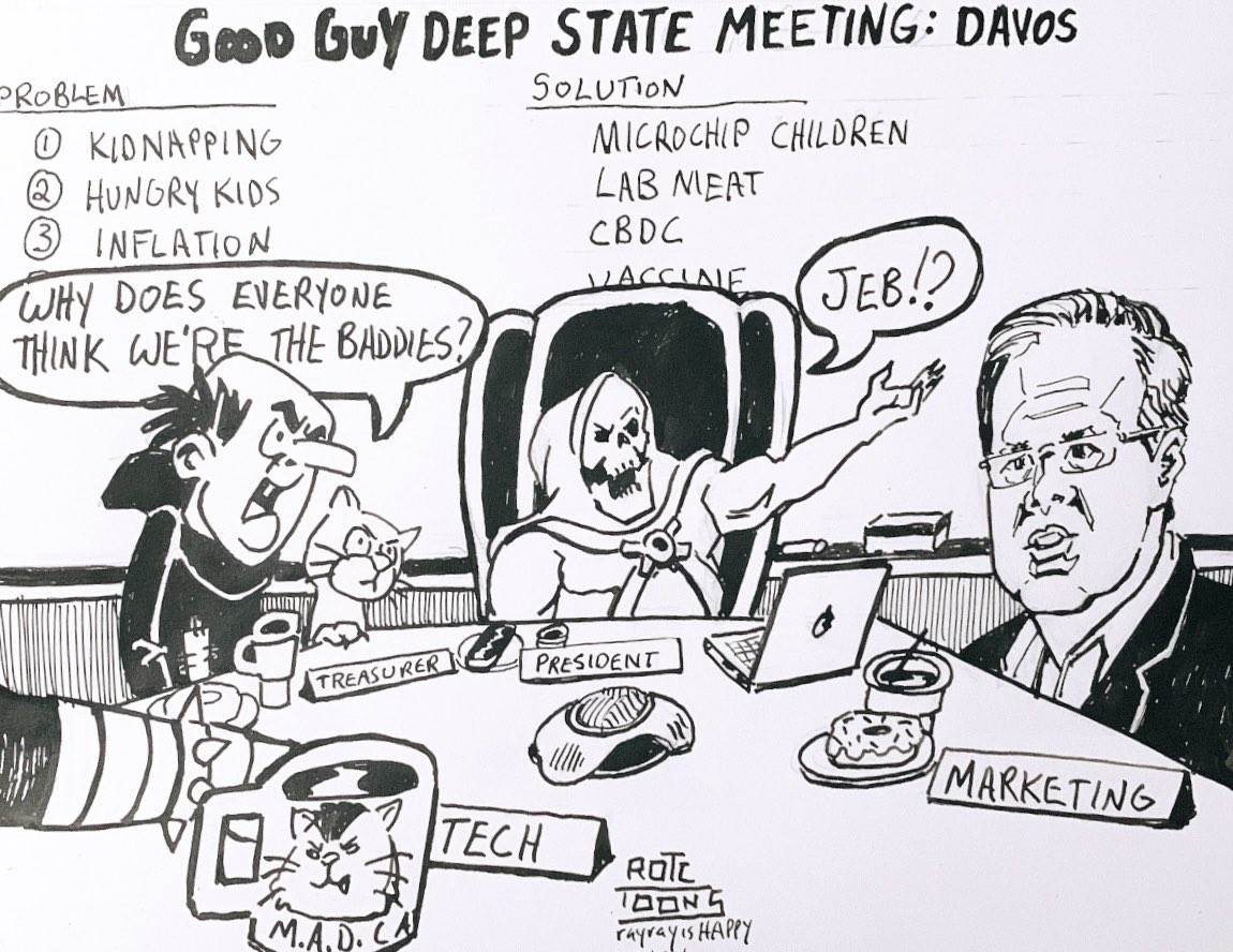 Good Guy Deep State Meeting, 2024 — cartoon by Ray Patrick