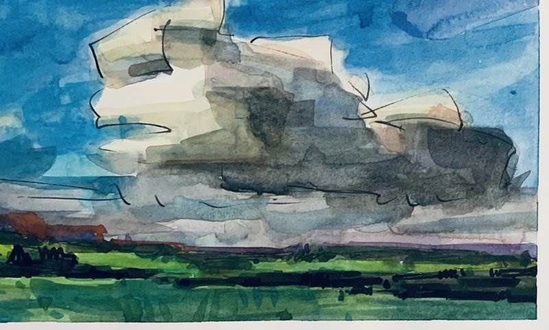 watercolor painting by Ray Patrick