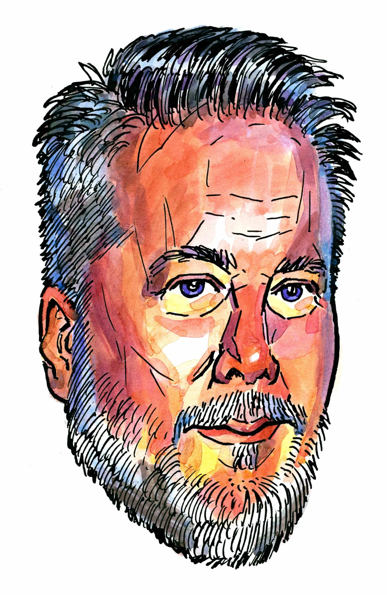 kevin_6, 2026 — watercolor painting by Ray Patrick
