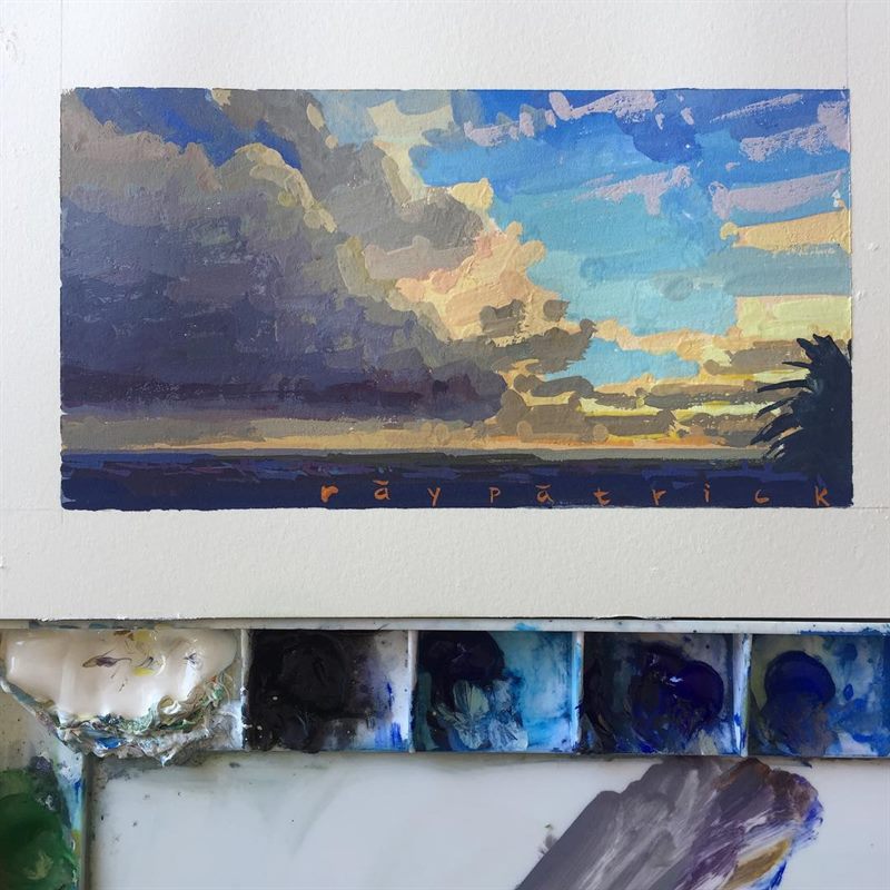 Landscapes — gouache painting by Ray Patrick