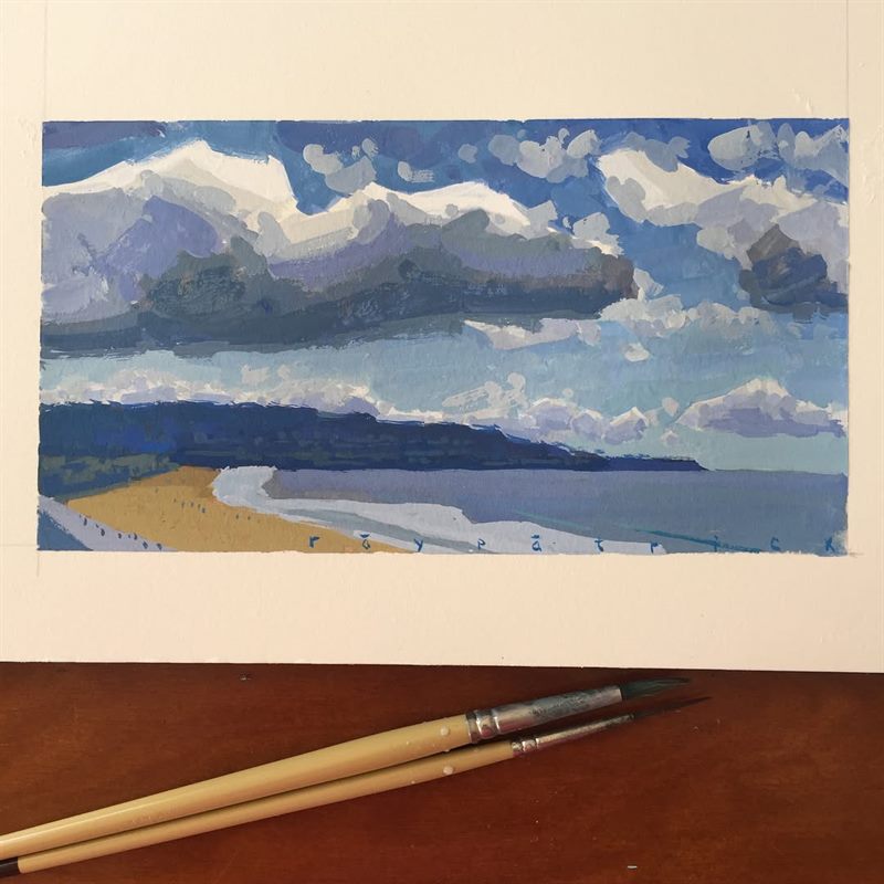 Landscapes, Seascapes — gouache painting by Ray Patrick
