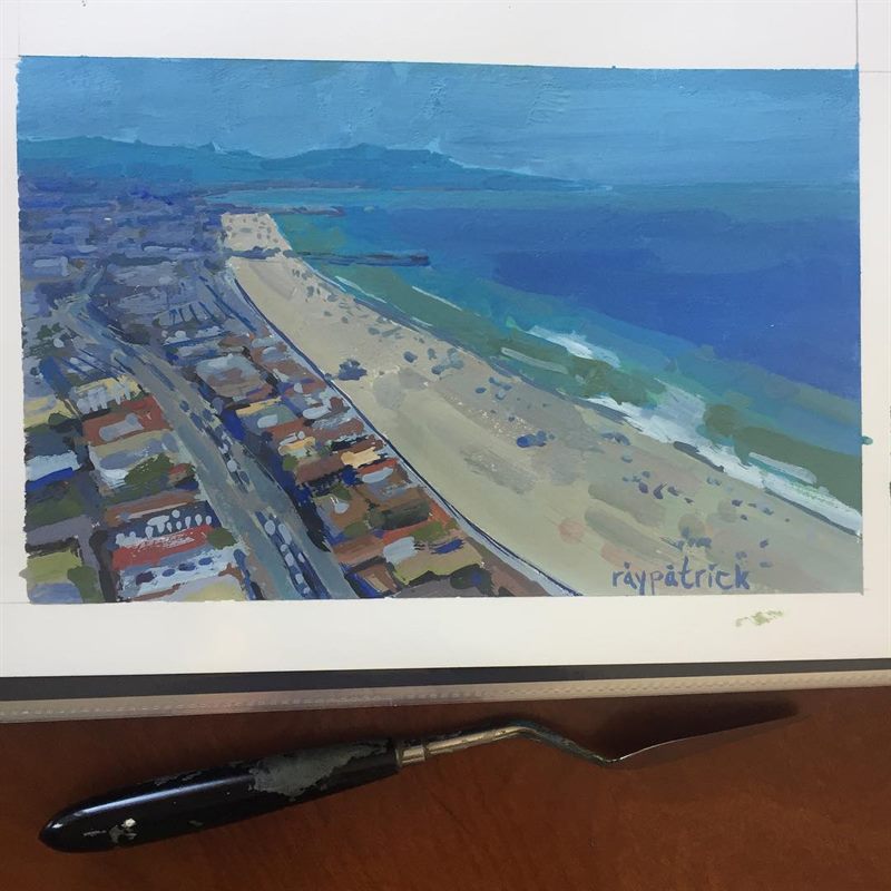 Landscapes, Seascapes — gouache painting by Ray Patrick