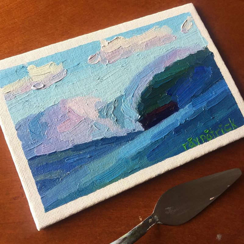 Landscapes, Surfing, Seascapes — oil painting by Ray Patrick