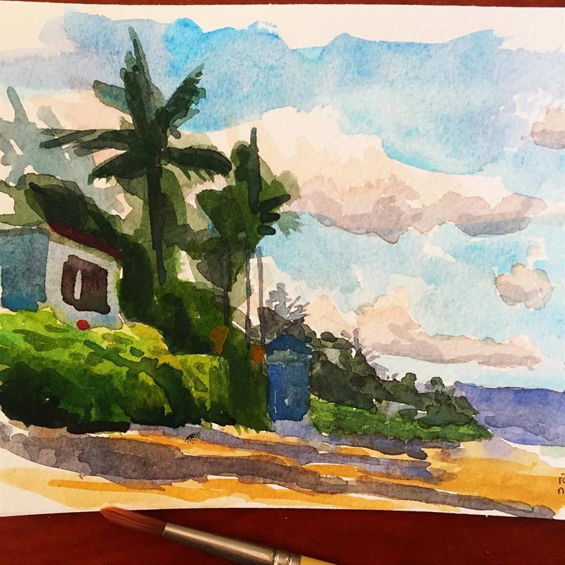 Landscapes, Seascapes — watercolor painting by Ray Patrick
