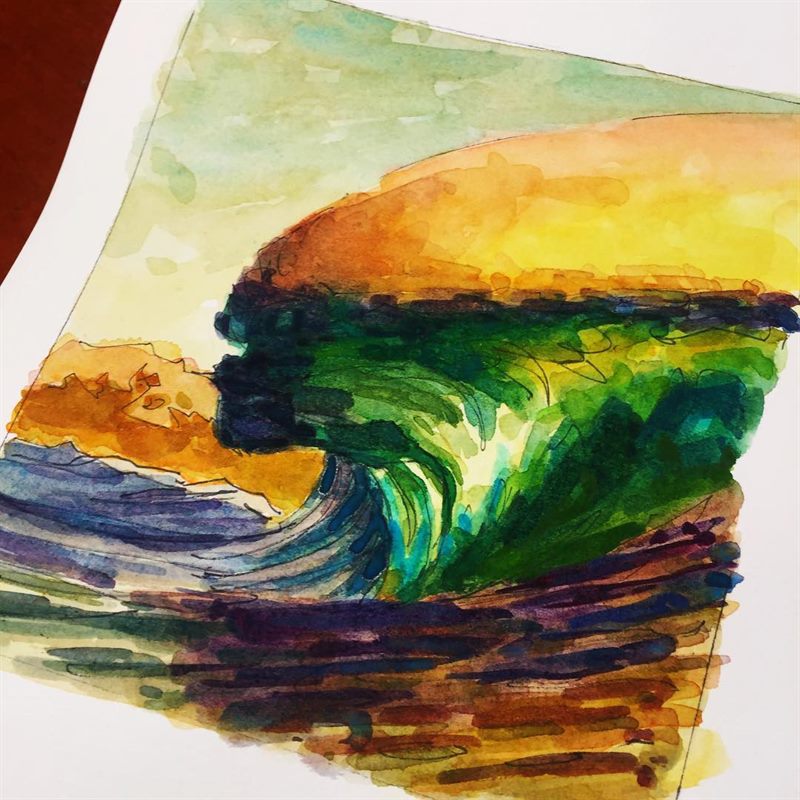 Landscapes, Seascapes — watercolor painting by Ray Patrick