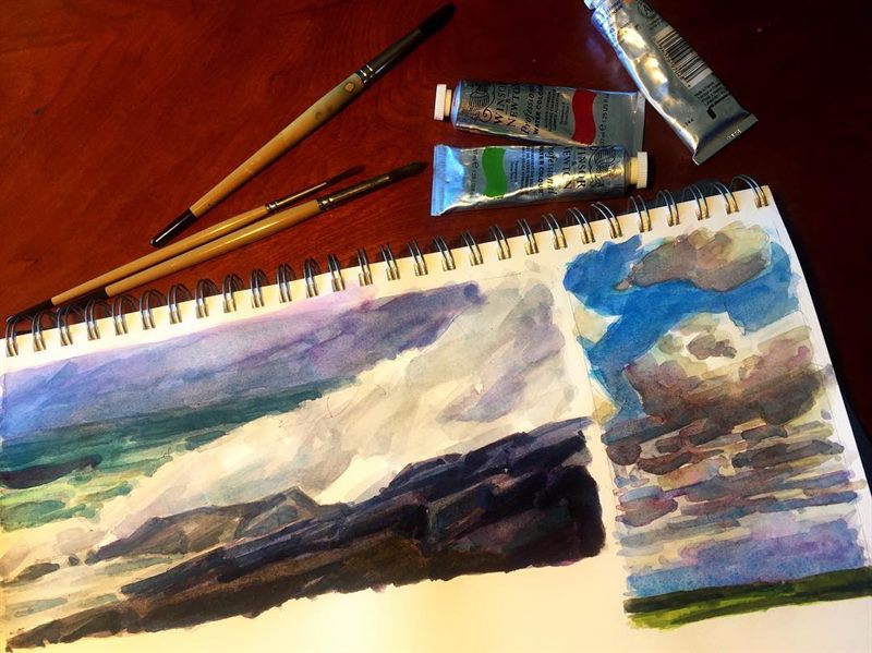 Landscapes, Seascapes — watercolor painting by Ray Patrick