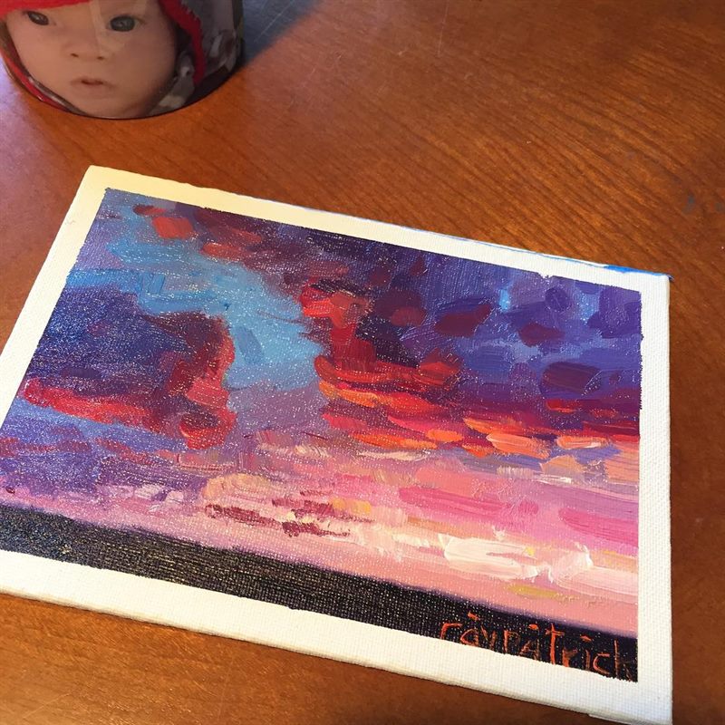 Landscapes, Sunsets — oil painting by Ray Patrick