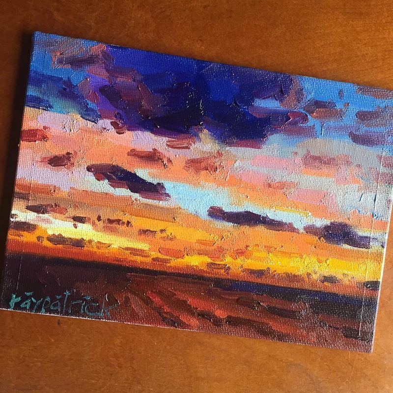 Landscapes, Sunsets — oil painting by Ray Patrick