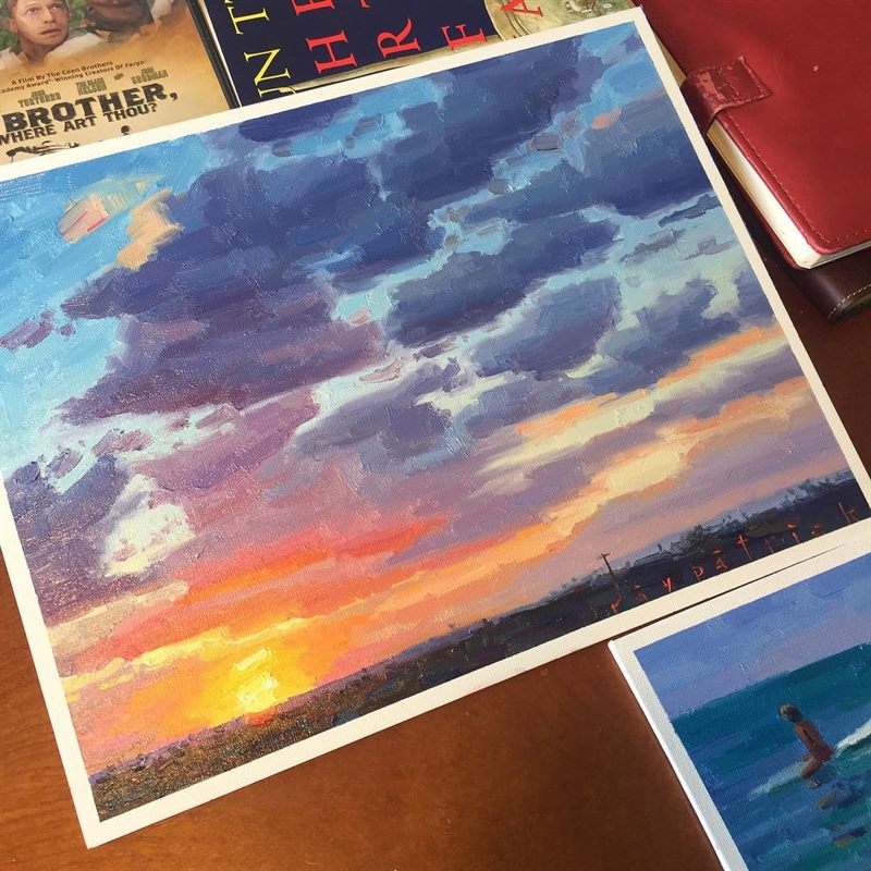 Landscapes, Sunsets — oil painting by Ray Patrick