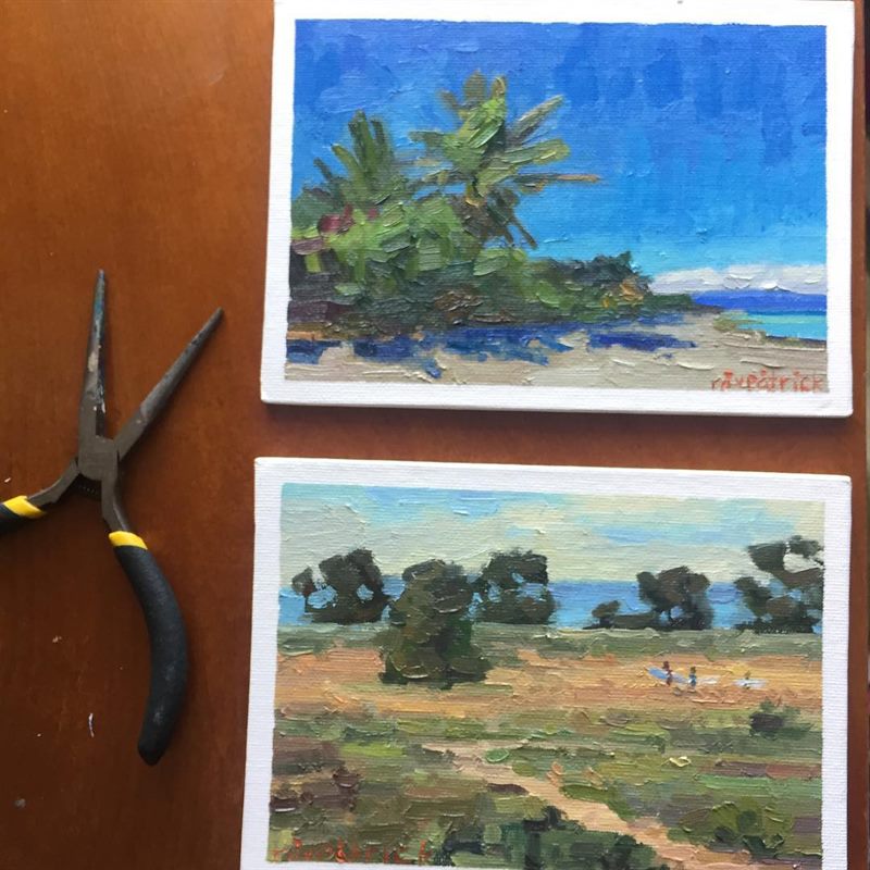 Landscapes, Surfing — oil painting by Ray Patrick