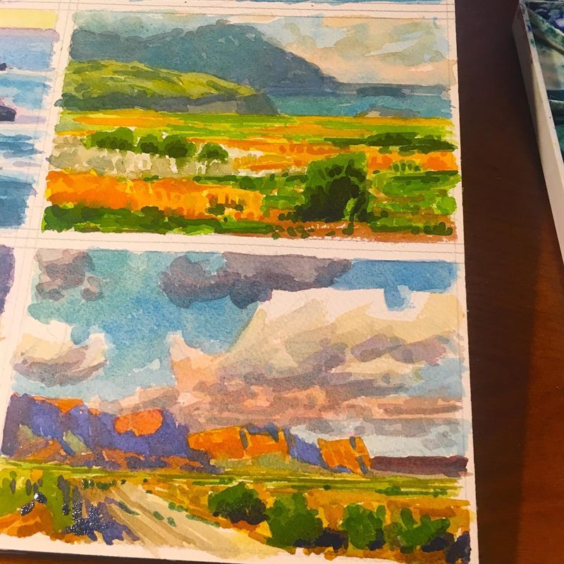 Landscapes — watercolor painting by Ray Patrick