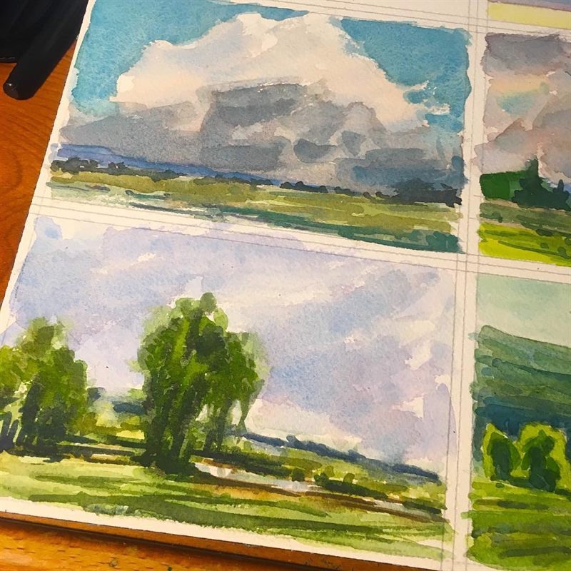 Landscapes — watercolor painting by Ray Patrick