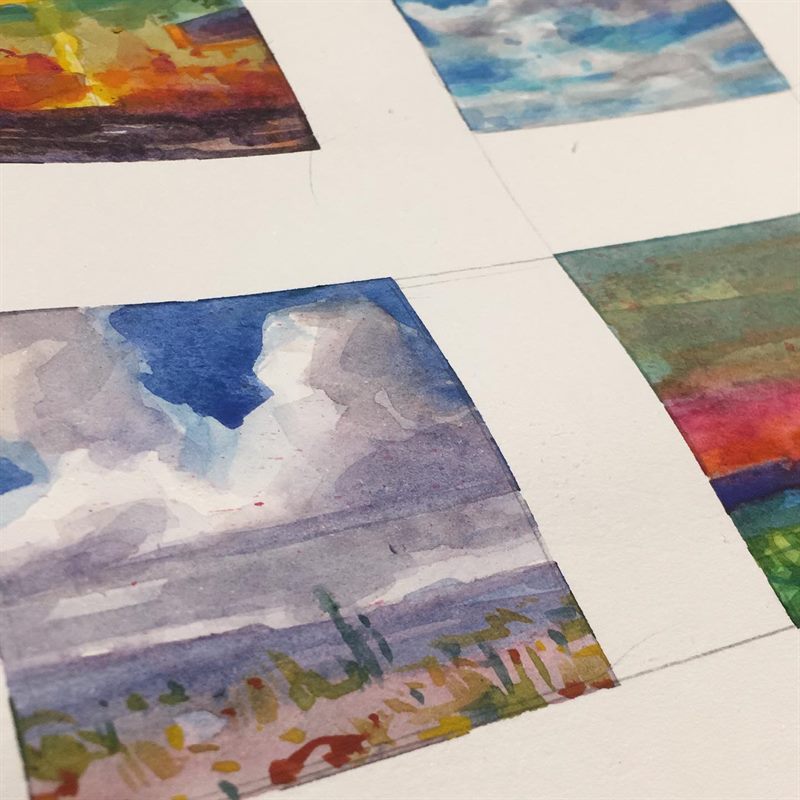 Landscapes — watercolor painting by Ray Patrick