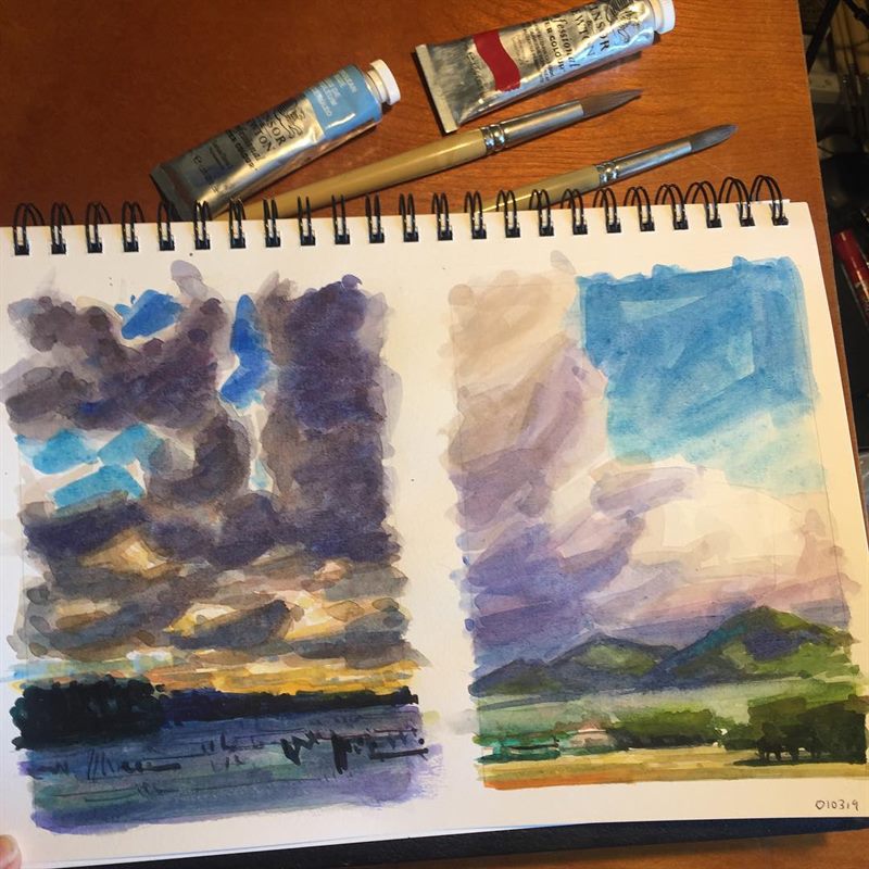 Landscapes — watercolor painting by Ray Patrick