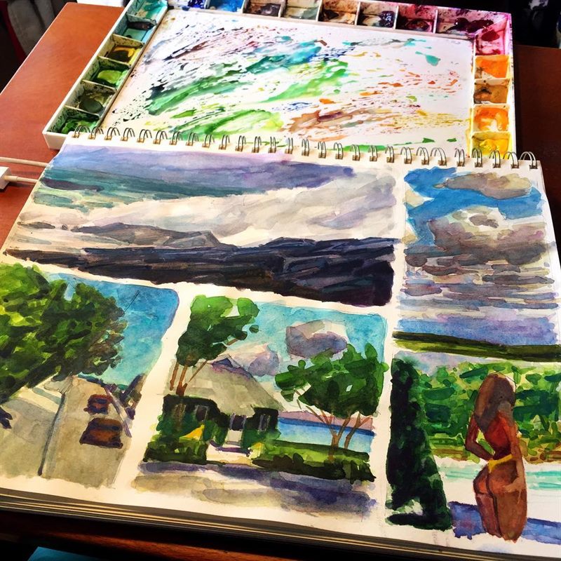 Landscapes — watercolor painting by Ray Patrick