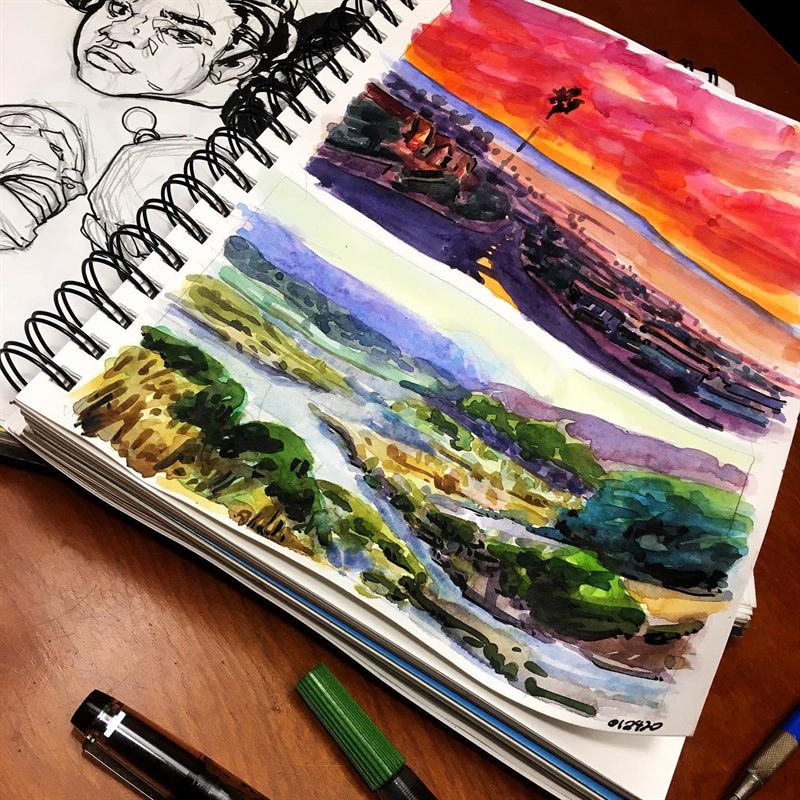 Landscapes — watercolor painting by Ray Patrick